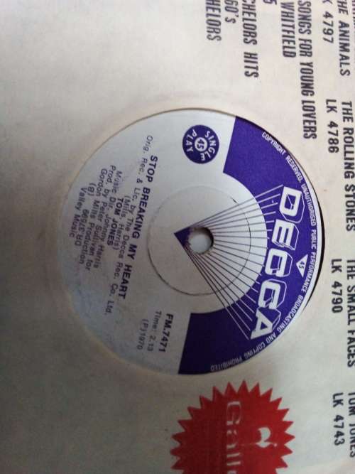 Tom Jones 7 Singel 1970