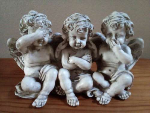 See, Hear and Speak No Evil Cherub Ornament