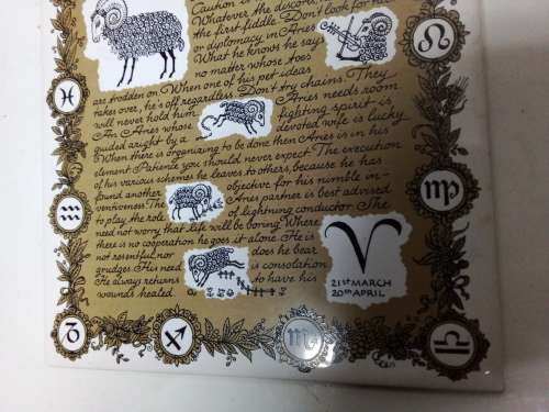 Aries Wall Hanging Tile - Made in Germany