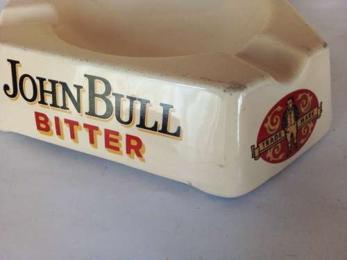 Vintage John Bull Bitter Glazed Ceramic Ashtray