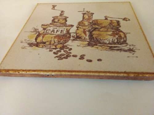 Vintage Large Solid Kitchen Tile - Made in Italy