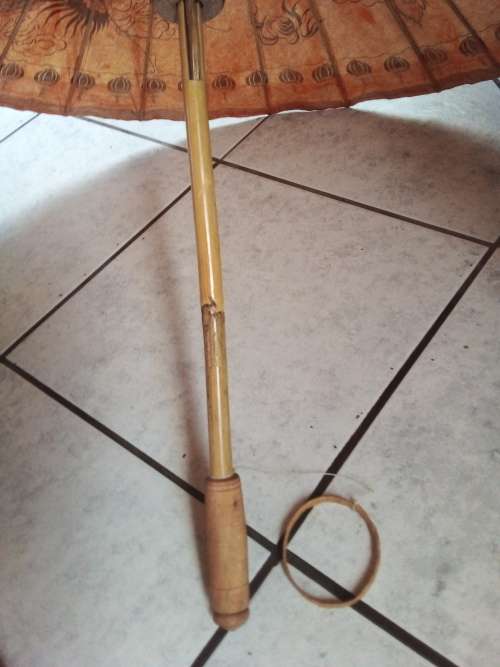 Wood, Reed & Bamboo Oriental Umbrella