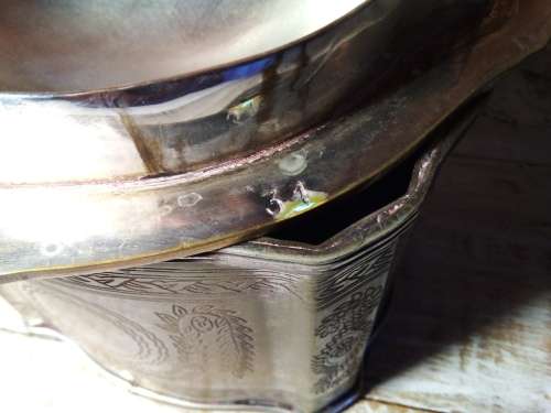 Vintage Silver Plate Tea Caddy?