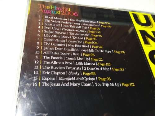 Uncut Playlist Aug 2006 Music CD