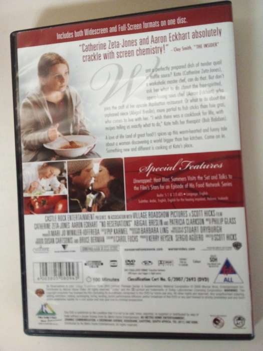 No Reservations DVD Movie