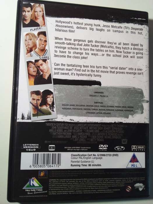 John Tucker Must Die DVD Movie