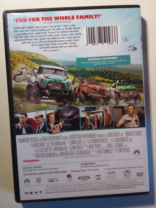 Monster Trucks DVD Movie