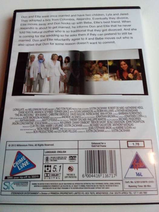 The Big Wedding DVD Movie