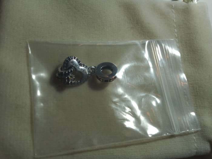 9.25 Silver Heartshaped `Forever` Bracelet Charm