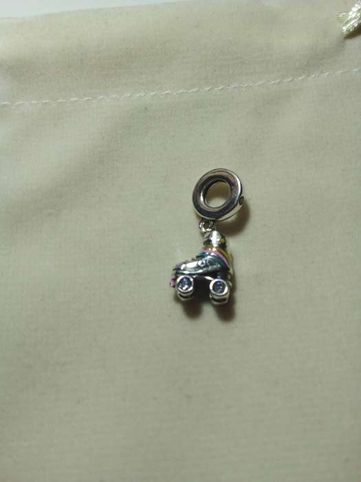 925 Silver Roller Blade Bracelet Charm