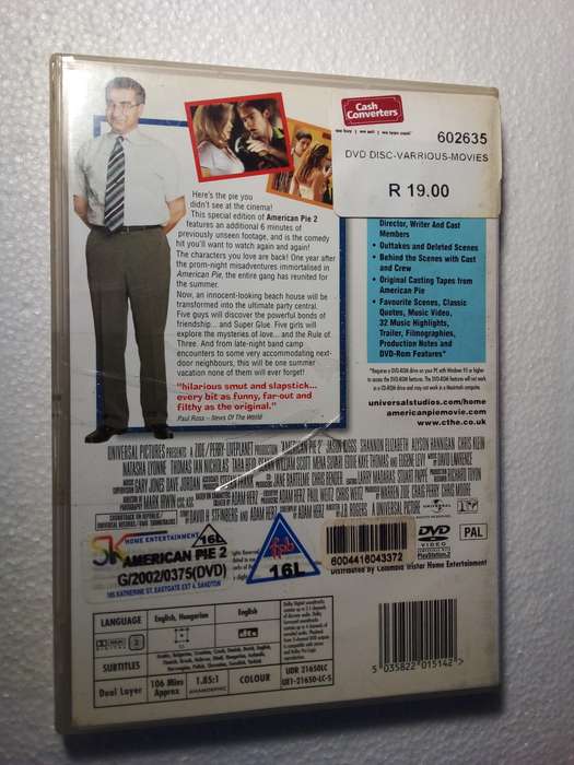 American Pie 2 DVD Movie