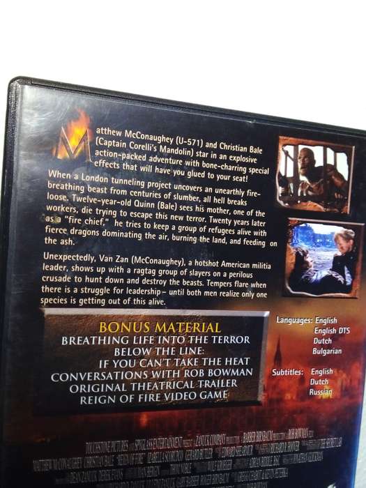 Reign of Fire DVD Movie