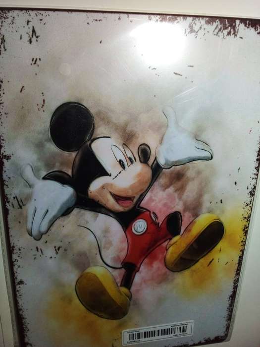 Tin Metal Mickey Mouse Sign