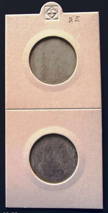 Lighthouse Self Adhesive Coin Folders 25 mm