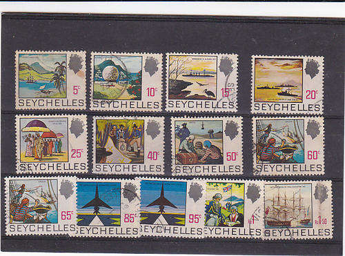 Seychelles fine used QE2 short definitive set