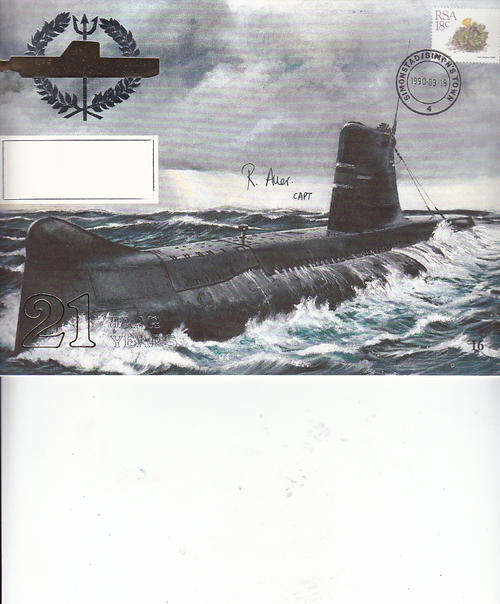 S A Navy commemorative cover 21st Anniversaryof the launch of Maria van Riebeek No 1589 of 8000