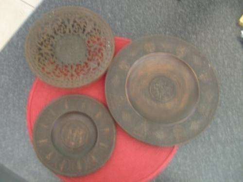 WOW!! 3 X AWESOME VINTAGE CAST IRON PLATES
