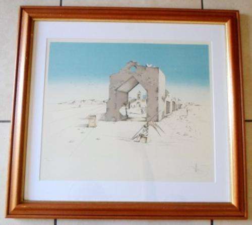 WOW!! RARE SALVADOR DALI PARANOIAC VILLAGE 155/300 WITH HAND EMBELLISHED WINGS VALUE R6500
