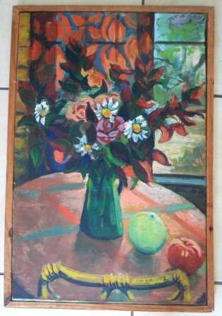 LOVELY!! CHR LORENTZ OIL ON CANVAS STILLIFE 770 X 505mm  BEAUTIFULLY PAINTED WOW!!!