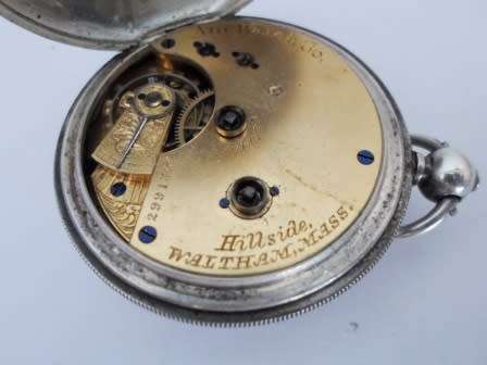 WOW!! 1883 BIRMINGHAM SILVER E. BURMESTER CAPE TOWN POCKET WATCH WORKING VALUE R2500