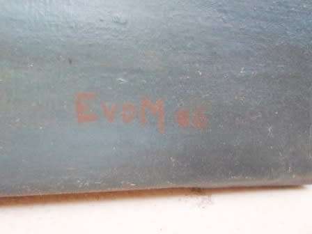 UNUSUAL OIL ON CANVAS SIGNED E VD M DATED '06 700 X 500mm