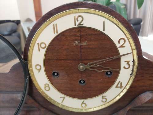 Amazing vintage Hermle matle clock with 3 chime tunes, 100% working!!