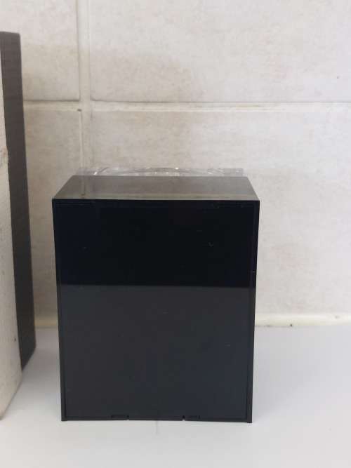 Rare New old stock!! 1970`s AEG bauhaus acrylic desk clock in box wow!!