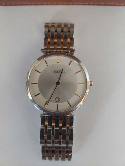 Amazing!! Michel Herbelin 414 men`s quartz watch with box and book Value R9500
