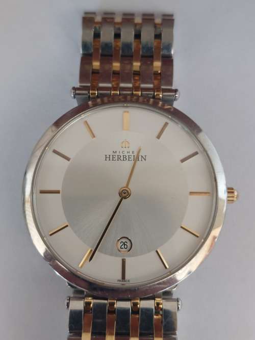 Amazing!! Michel Herbelin 414 men`s quartz watch with box and book Value R9500