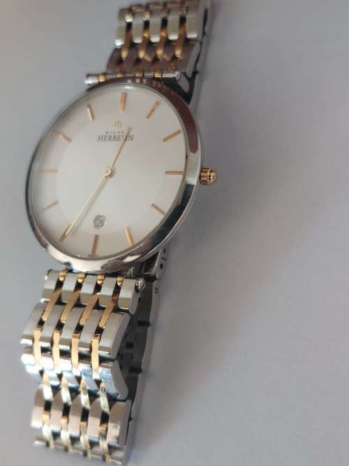 Amazing!! Michel Herbelin 414 men`s quartz watch with box and book Value R9500