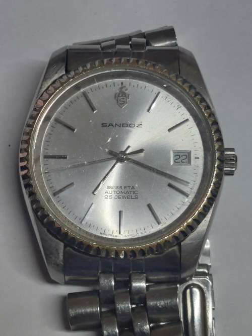 Rare Sandoz 25 jewel automatic men`s wristwatch 100% working Value R4500