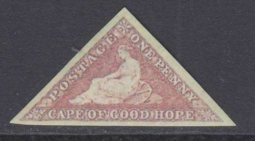 B190715 Pale Brick Red mint with gum Cape of Good Hope 1853 some sort of copy normal cat R45 000