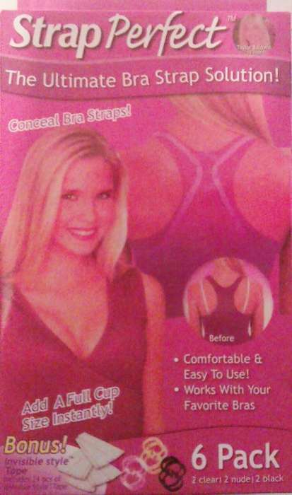 Strap Perfect. The ultimate bra strap solution. Add a full cup size instantly. (6 per pack)