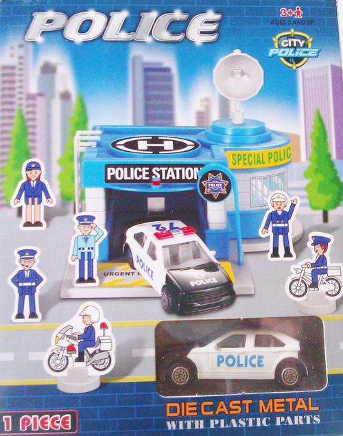 Die Cast Metal POLICE. Hobby Detail and Authentic Design.Movable and detachable Parts