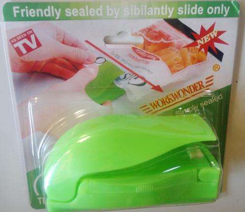 AS SEEN ON TV. Small Handy Sealer with fridge magnet for convenient storage!