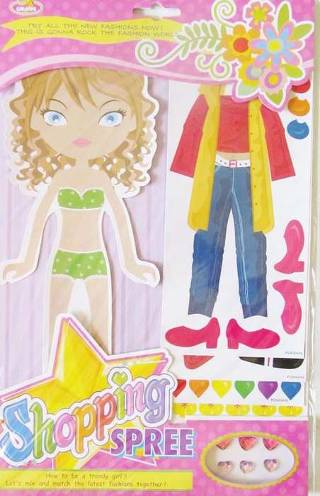 ALL TIME FAVOURITE  Paper Doll set, with accessories and outfits.
