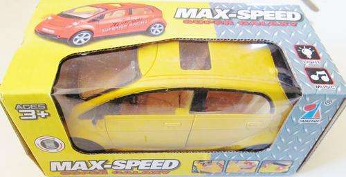 Max-Speed Battery opperated Car. Doors opens, seats moves, music and lights. Perfect gift idea!