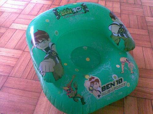 Ben 10 blow up chair!!!!! Ideal for the pool, the beach, the house. A must have for every ben 10 fan