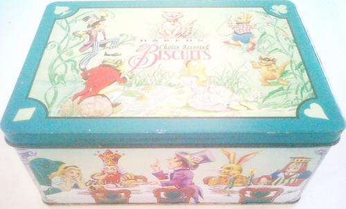Relisted due to non payment!!! Totally stunning alice in wonderland metal tin.
