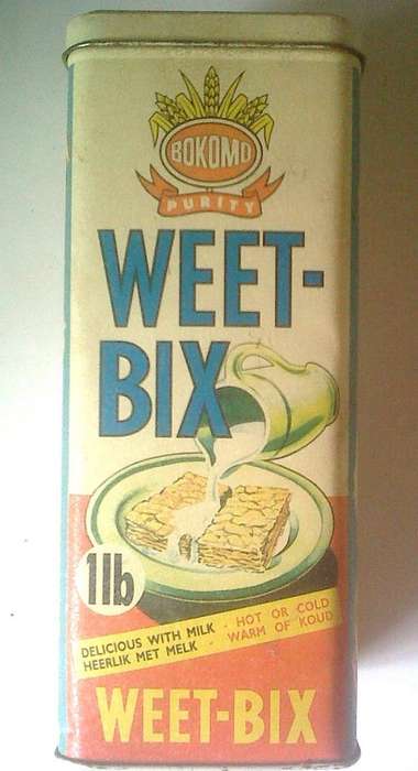 Very old Weet-bix tin. Still in very good condition