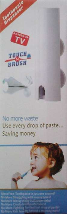 Toothpaste Dispenser.A MUST FOR EVERY HOME.No more waste,use every drop of paste!!! As seen ON TV!!