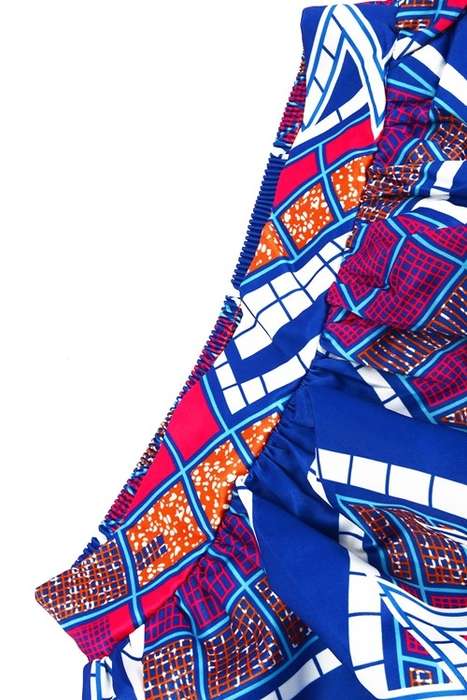 *DIVA RANGE* Stylish Diagram Block African Print Maxi Skirt
