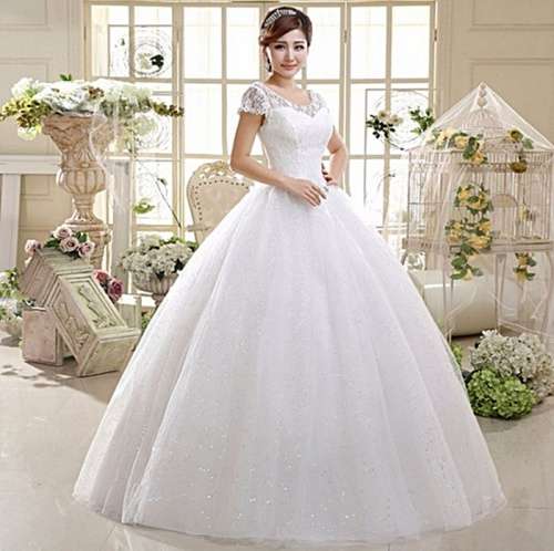 *WILD ROSE* *OFF WHITE* Lace Sleeves Wedding Gown Dress - Set Sizes - FREE SHIPPING!