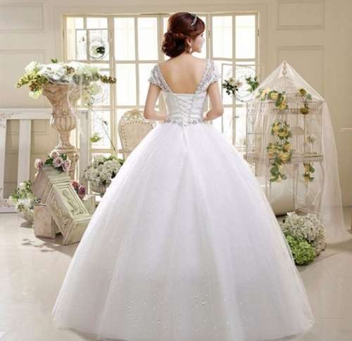 *WILD ROSE* *OFF WHITE* Lace Sleeves Wedding Gown Dress - Set Sizes - FREE SHIPPING!