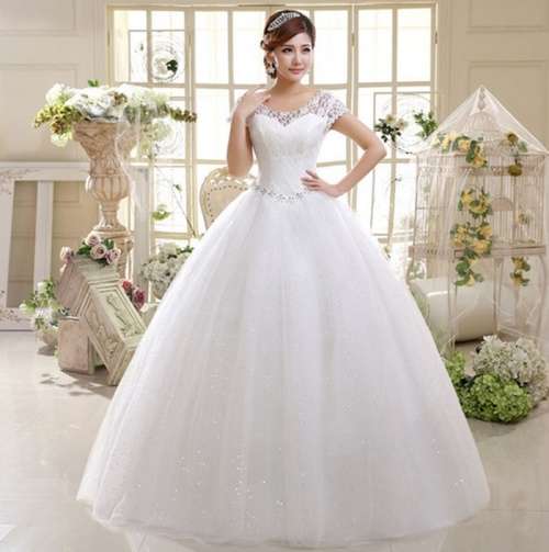 *WILD ROSE* *OFF WHITE* Lace Sleeves Wedding Gown Dress - Set Sizes - FREE SHIPPING!