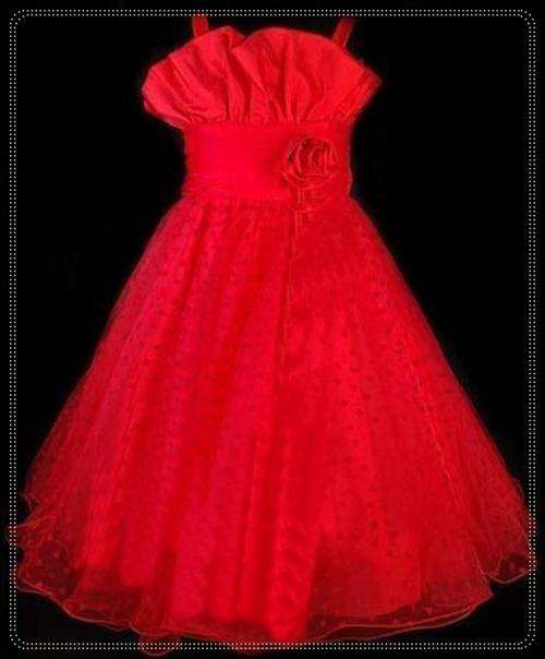 NEW Party Flowergirl Pageant  Dress  - Set Sizes - RED - FREE SHIPPING!!