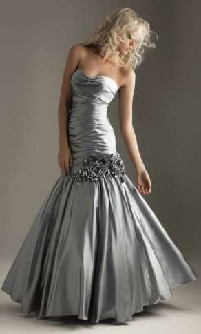 NEW Formal Dresses Satin / Silver / Beaded Detail - Custom Colour & Size  - FREE SHIPPING!