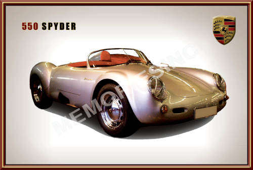 Porsche 550 Spyder - Classic Metal Sign