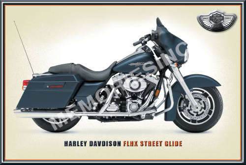 Harley FLHX Street Glide - Classic Metal Sign