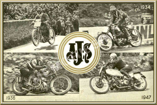 AJS Collage (20s-50s) - Classic Metal Sign